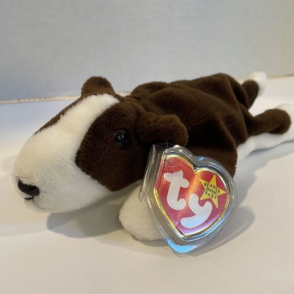 Ty Other - Vintage Bruno the Dog 1997 Ty Beanie Baby MINT Condition w all tags PVC Pellets